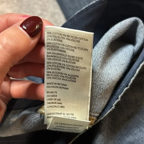 Pilcro Wide Flare Leg Jeans - XXS Small - Denim Medium Color - NWT's - Picture 14 of 14